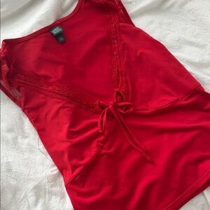 Wild Fable Red tie top